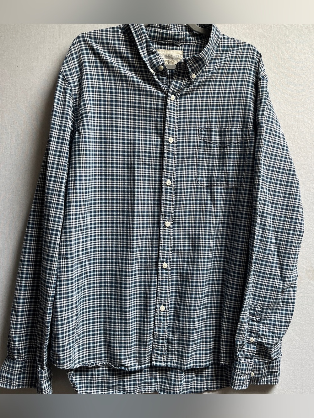 Denim and Supply Ralph Lauren Cotton Plaid Button Down Shirt XXL
